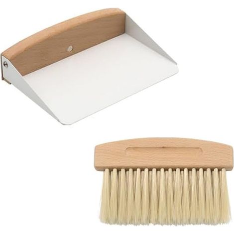 Balai et Pelle Mini Pelle et Balayette Ensemble de Brosses Table Pelle à Poussière pour Nettoyer Clavier Bureau Voyage Cuisine (1/5)