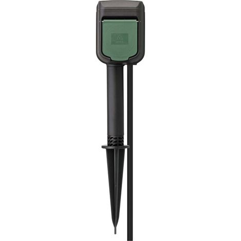 Brennenstuhl 1154540600 ®connect Slimme Buitenstopcontact 2-voudig / Slimme Stekkerdoos Voor Buiten Ip44 Met Grondspies En Montageplaat (1/5)