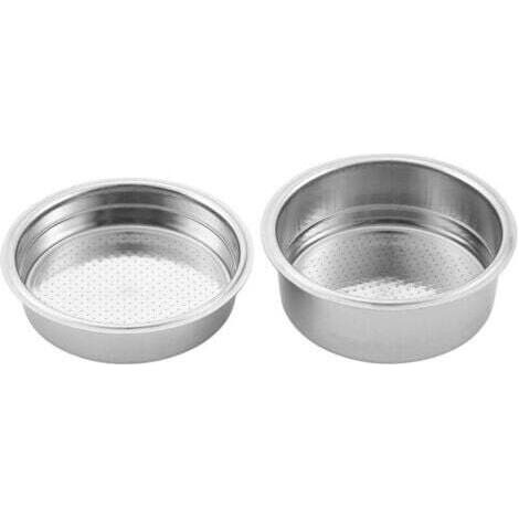 2 PièCes 51Mm Machines à Café en Acier Inoxydable Pressurisé Filtre Panier Poudre Panier Café Fond Porte-Filtre Filtre,INHHUB (1/4)