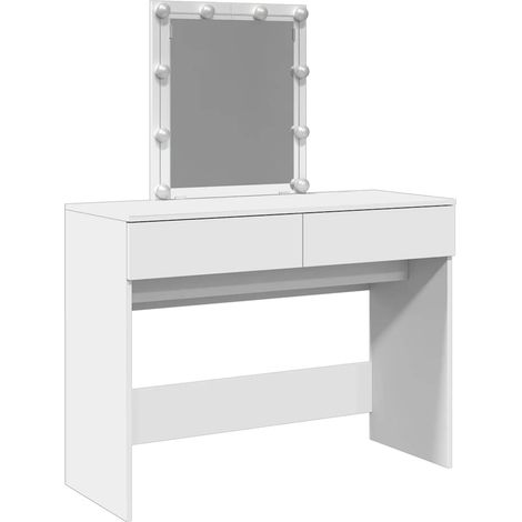 Tocador con luces LED blanco 100x40x130 cm vidaXL (1/5)