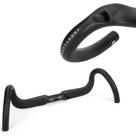 Manubrio Roxar Gravel per bici da strada, 550 mm, in carbonio (1/5)
