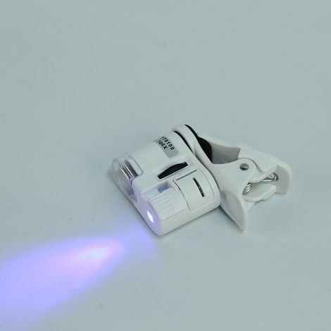 Microscopio portátil con lente LED brillante, adecuado para detectar billetes, tasar joyas y como ayuda para la investigación científica (1/5)