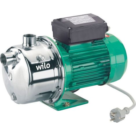 Wilo – Pompe de surface monocellulaire Jet WJ 203 X – Débit 4 m3/h – Hauteur manométrique 35 mCE – Triphasé 400 V – IP44 (1/4)