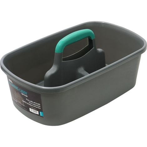 Car and Bike Care Cleaning Range Storage Caddy with Handle, Grey/Teal (1/4)