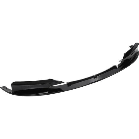 Spoiler delantero de fibra de carbono, construcción de dos piezas, compatible con la Serie 3 F30 F31 M Sport, acabado en negro brillante, aerodinámica mejorada. (1/5)