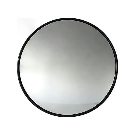 Miroir Circulation Convexe Miroir Garage Circulation Réglable 30cm Aide Stationnement Sécurité Incurvé Allées Garage Cour Noir (1/5)