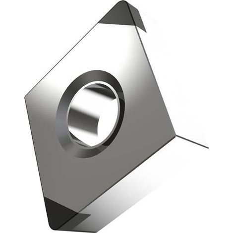 Drehwendeschneidplatte ISO CNGA 120408S01020B:TB310 D.5,16mm Silber-Schwarz (1/2)