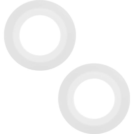 2PCS Joint Chasse d'Eau WC Compatible avec Siamp Optima 49 50, 72 mm x 45 mm Joints Valve Chasse-d'eau Rechange en silicone 34490507 (Blanc) (1/5)