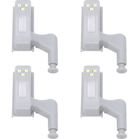 Ensemble de 10 lampes LED articulées, lampes articulées en ABS haute luminosité avec 3 LED, lumière blanche (1/5)