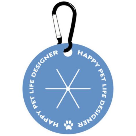 Porte-sacs à déjections canines avec mousqueton, mains libres, pour laisse, distributeur de sacs à déjections, accessoires pour promenade de chien (bleu) (HK)-AquaForge