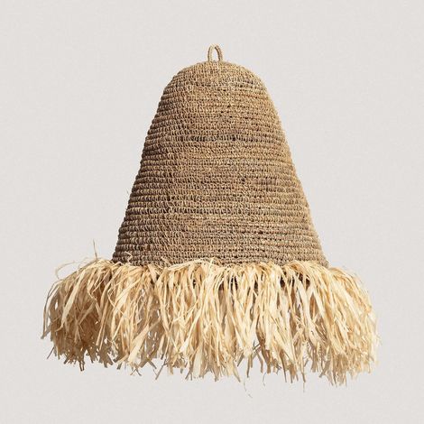 Paralume Lampada Sospensione Rattan Rahan ILUZZIA  Naturale