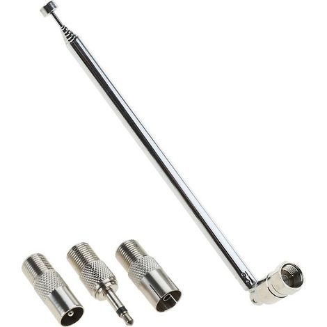 Antenne FM télescopique Aeria de remplacement avec connecteur femelle de type F (1/5)