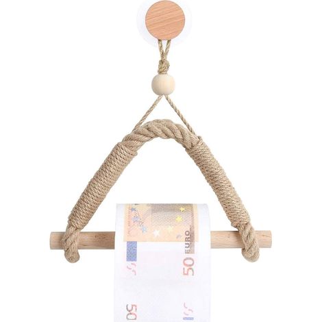 Taschentuchhalter, Hanfseil-Set, Toilettenpapier-Tapete, kreatives Aufhängen, handgefertigte Retro-Mode (1/4)