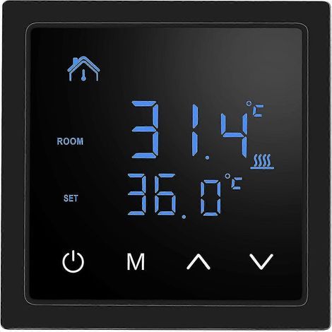 Smart Thermostat 16A Floor Heating Temperature Controller with LED Touch Screen (1/5)