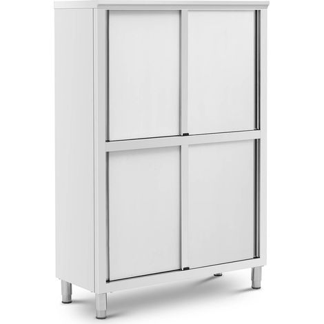 Armadio 120 x 50 x 180 cm 4 ripiani fino a 200 kg armadio camera da letto cabina armadio spogliatoio acciaio inox 140005157