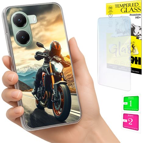 Funda para Xiaomi Poco X7 Pro 5G con cubierta trasera para fotos y cristal 9H. (1/5)