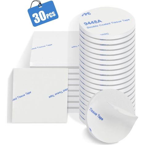 30 Pièces Adhésif Double Face Extra Fort, Mousse Autocollant Tampon (1/5)