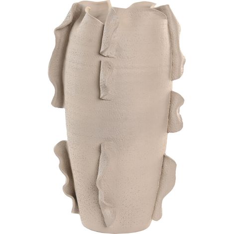 Jarron Ceramica 27X27X47 Organico Artesanal Blanco (1/3)