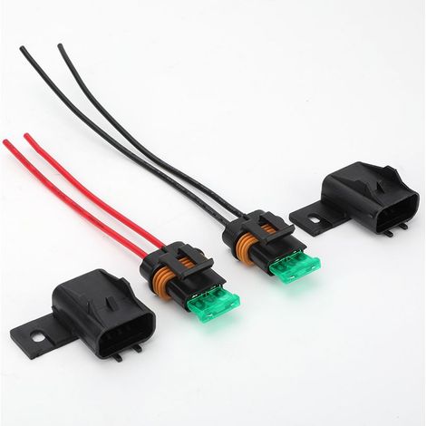 Porte-fusible étanche 16AWG, fusible 30A avec câble - Autre calibre possible, contactez-nous 40A (1/4)