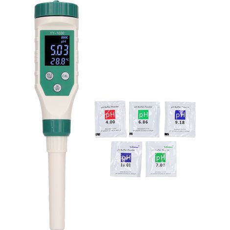 PH-mètre BT avec écran LCD, mesure précise, sonde portable pour sol, fruits et eau (1/5)