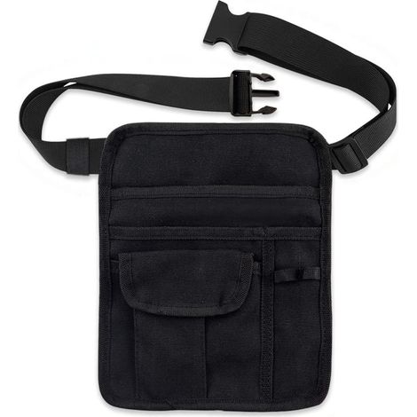 Delantales de camarera, bolsas de camarero, cinturones de restaurante y bolsas para dinero, bolsas para delantales con bolsillos, percheros planos y hebillas de cinturón ajustables, para hombre... (1/4)