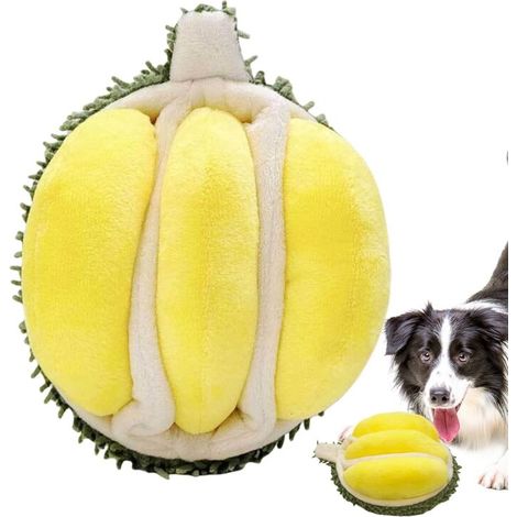 Jouet pour Chien,Peluche Doudou Dentition en Forme De Durian Réaliste avec Couineur Jouets pour Chiots pour Chiot, Intérieur Et Extérieur, Cadeau pour Noël Et Anniversaire (1/5)