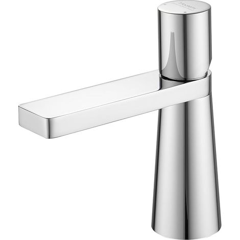 Robinet de salle de bain, robinet de lavabo petit mitigeur de lavabo en laiton pour toilettes d'invités (chrome) (1/5)