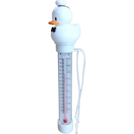 Thermomètre Flottant pour Piscine, Canard Thermomètre Extérieur, Facile à Lire Flottant avec Lanière pour Réservoir d'Eau et Aquarium (1/4)