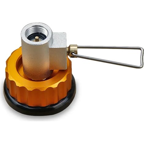 Adaptateur de bouteille de gaz pour réchaud de camping, convertisseur de gaz pour cartouche, adaptateur de valve pour réchaud de camping, adaptateur de valve de type Lindal pour réchauds de cuisine po (1/3)