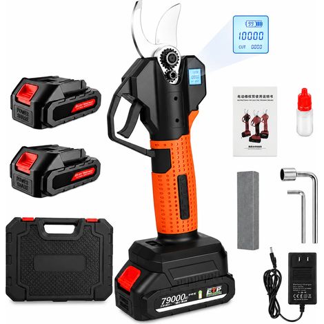 Sécateur Électrique Brushless 45mm, Écran LCD, 2 Batteries (1/5)