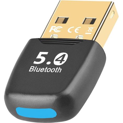 Adaptateur Bluetooth 5.4, dongle Bluetooth 5.4, clé Bluetooth pour PC, Casque, Souris, Manette, Clavier, imprimantes, Smartphone, Tablette, Compatible avec Windows 11/10/8.1/7 (1/4)