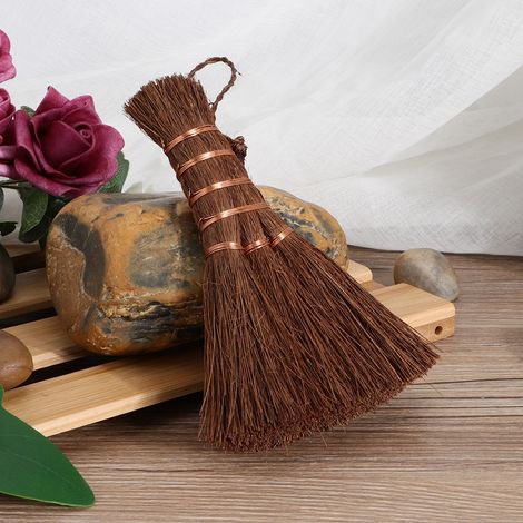 Brosse de table naturelle pour le nettoyage du thé, mini-balai de nettoyage pour service à thé (1/5)