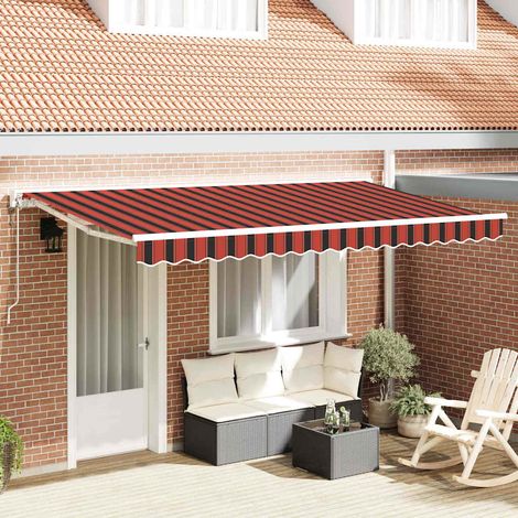 Toldo Retráctil Rayas Multicolor 350x200 cm tela