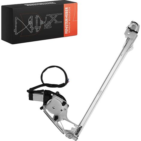 Regulador de ventana, posición trasera derecha, apto para vehículos de 4/5 puertas, accionamiento eléctrico, incluye motor eléctrico, compatible con el sedán Clase E W124. (1/5)