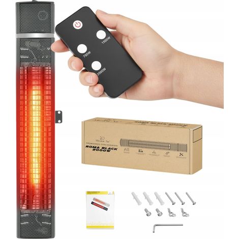 Calentador de patio ROMA BLACK de 2000 W (1/5)