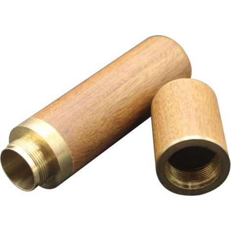 Étui de rangement pour aiguilles à coudre, étui en bois polyvalent, boîte de rangement en cuir et bois faite main, porte-cure-dents pour tricot et loisirs créatifs (1/5)