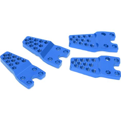 supports de voiture RC en alliage d'aluminium, robustes et durables, avec accessoires de réglage remplaçables pour voitures tout-terrain de simulation 1/10 et 1/8 (bleu). (1/5)