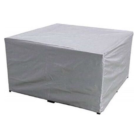 BUNTHAUS Gartenmöbel-Abdeckung, wasserdicht, winddicht, UV-beständig, robustes 210D Oxford-Gewebe, Schutzhülle für Tisch, Stühle, Möbel, Silber, 14014090CM (1/5)