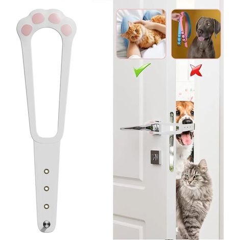 Verrou de porte d'entrée/sortie pour chat, limiteur d'espace pour porte d'entrée/sortie pour chien, bloqueur de porte (1/5)