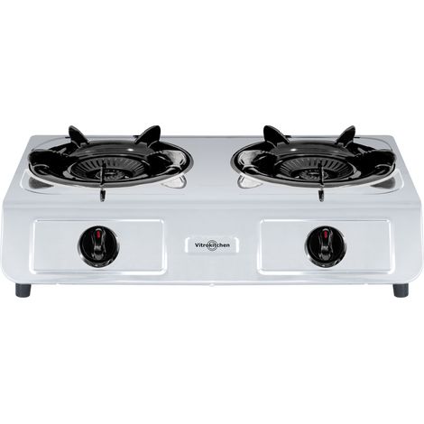 Hornillo gas VITROKITCHEN natural 2 fuegos inox 265IN (1/2)