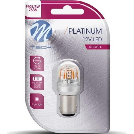 AMPOULE LED X 1 - BAY15D 15X2835 SMD CANBUS ROUGE 12-24V (L827R PLATINUM)