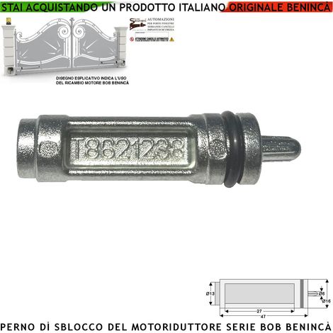 Sblocco di Emergenza Inserito Nel Motore BOB della Benincà Tramite Leva Libera il Cancello in Mancanza di Rete Elettrica Cilindro 9686876 Costruito in Alluminio Perno Rigato Per Aggancio Leva o Chiave (1/4)