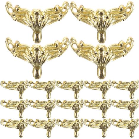 20 pieds décoratifs vintage en bois pour boîtes à bijoux et meubles (1/5)