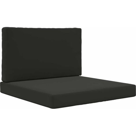 Maison Exclusive - Sofakissen für draußen 2 pcs Schwarz Polyester