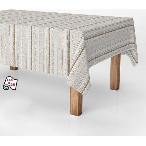 Rollo de mantel antimanchas dibujos colores nordic 140cm x 25m exma