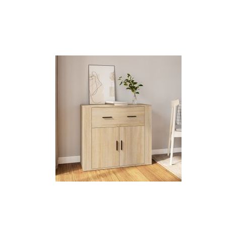 Buffet Chêne sonoma 80x33x70 Bois d'ingénierie (1/5)