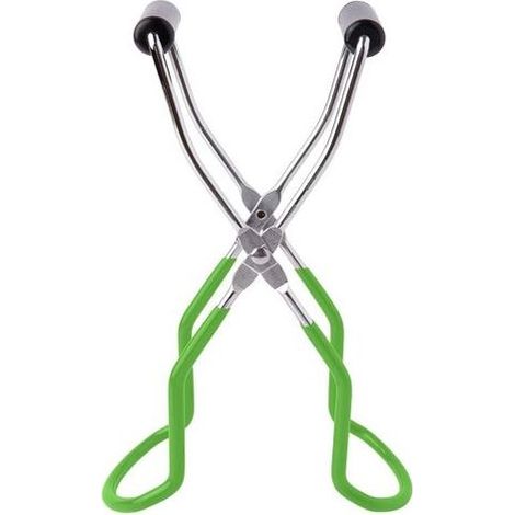 Pan flip-flops - Cucina - Sicurezza grip - Tabella flip-flop - in acciaio Inox - Con manico - Verde (1/5)