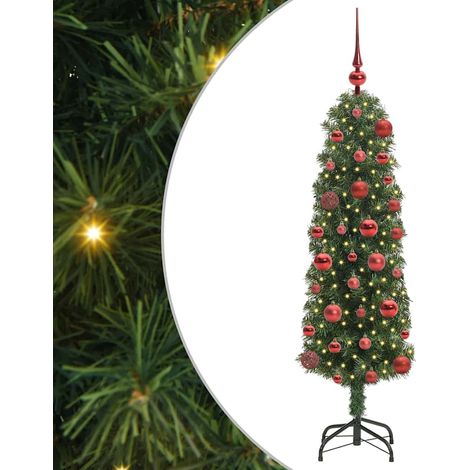 Árbol de Navidad artificial Verde 120 cm PVC, Acero y Plástico vidaXL