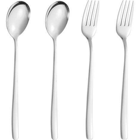 Fourchettes De Table En Acier Inoxydable - Revêtement Plasma Multicolore - Pour Repas Quotidiens Et Fêtes - Lot De 4