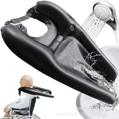 Évier de shampooing mobile pliable portable avec tuyau de vidange, doux et léger, se gonfle et se dégonfle rapidement, convient aux femmes enceintes, handicapées, âgées, enfants